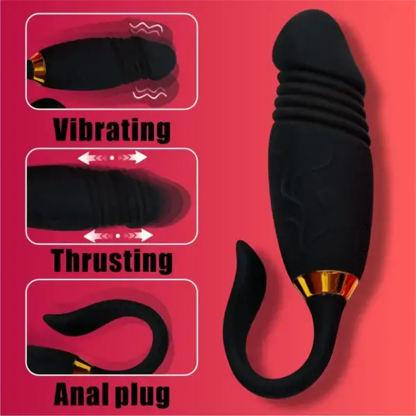 360° Rotation Butt Plug Vibrator for Women